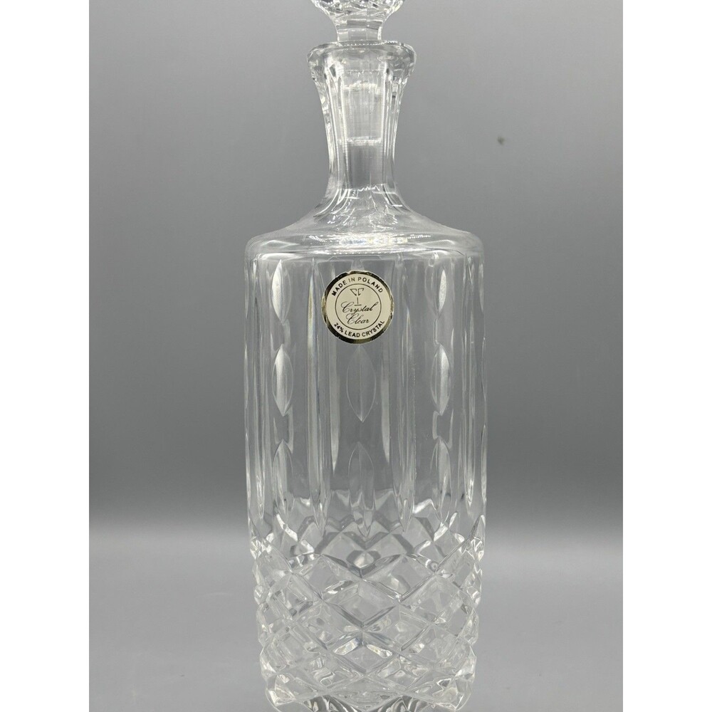 Vintage Lead Cut Crystal Whiskey Decanter W/ Stopper - Picture 2 of 4